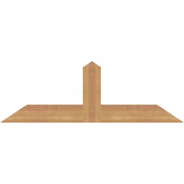 Ekena Millwork Portland Smooth Timber Gable Bracket, Western Red Cedar, 36"W x 12"H x 1 1/2"D x 3 1/2"F, 8/12 Pitch GBW036X12X0204POR00SWR - main